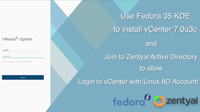 Install vCenter 7.0u3c and Integrate Zentyal AD